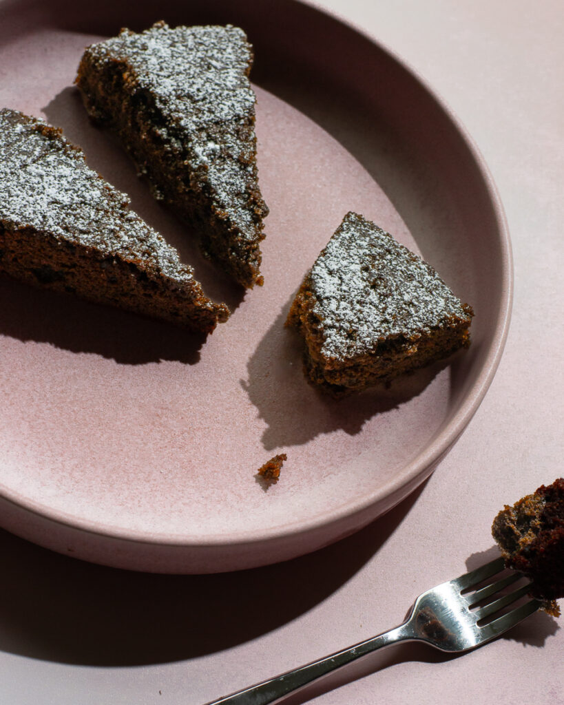 Chocolate snacking cake.