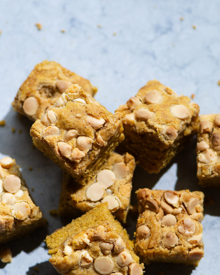 White Chocolate Chip Pumpkin Bars