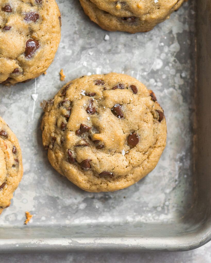 single small batch chocolate chip cookie