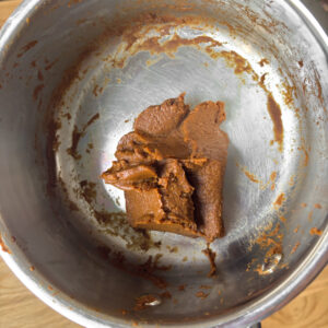 100% pumpkin puree and pumpkin pie spice blend after getting cooked down on the stove.